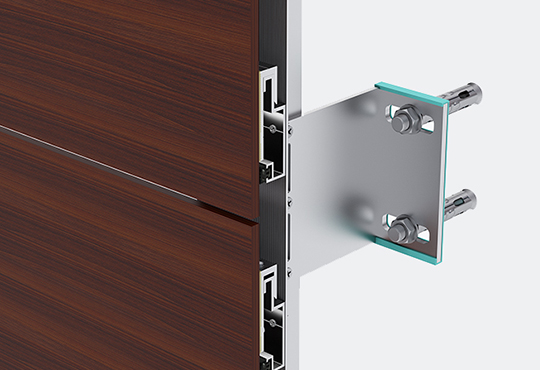 Compact Laminat Hidden Screw Facade System Profiles